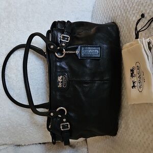 COACH Madison Kara Carryall Leather Purse Bag with COA